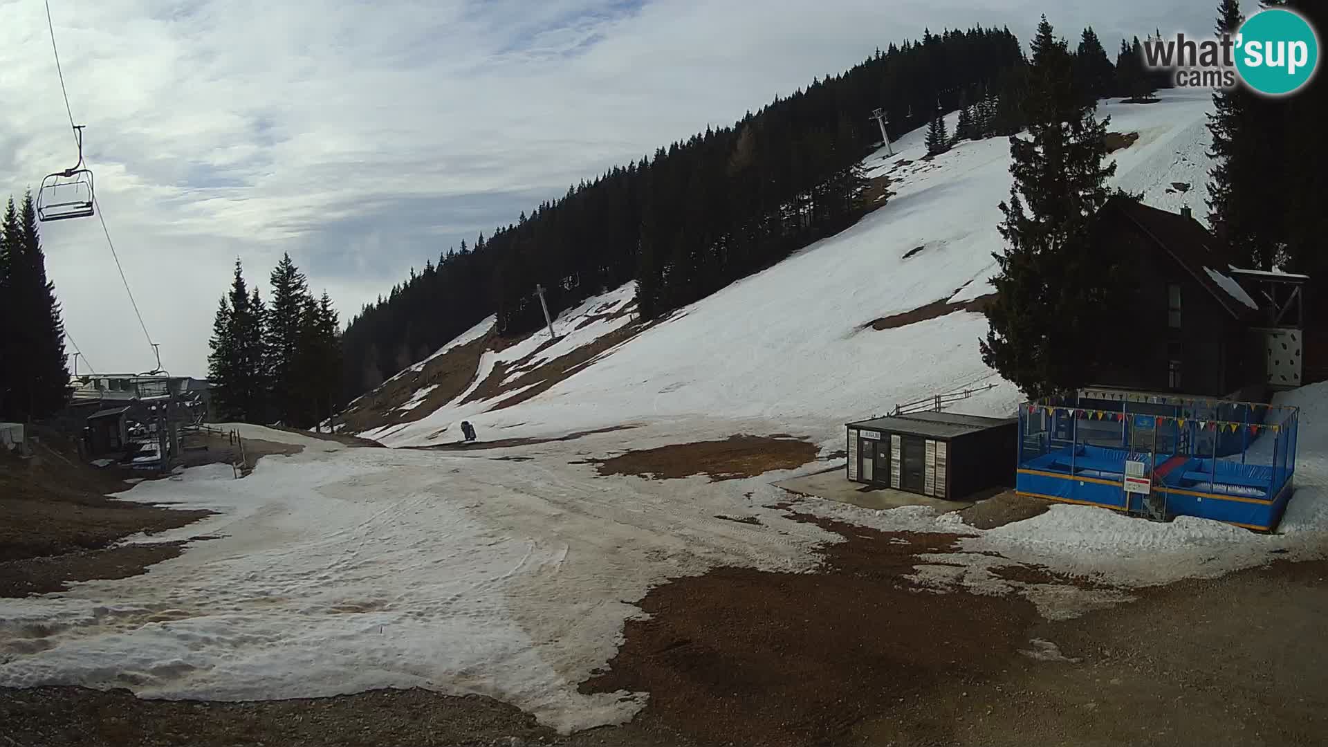 Cámara web en vivo de la estación de esquí GOLTE – vista a Medvedjak – Eslovenia