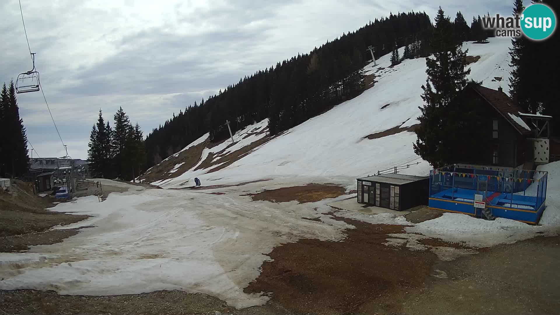 GOLTE Ski resort live webcam – view to Medvedjak – Slovenia