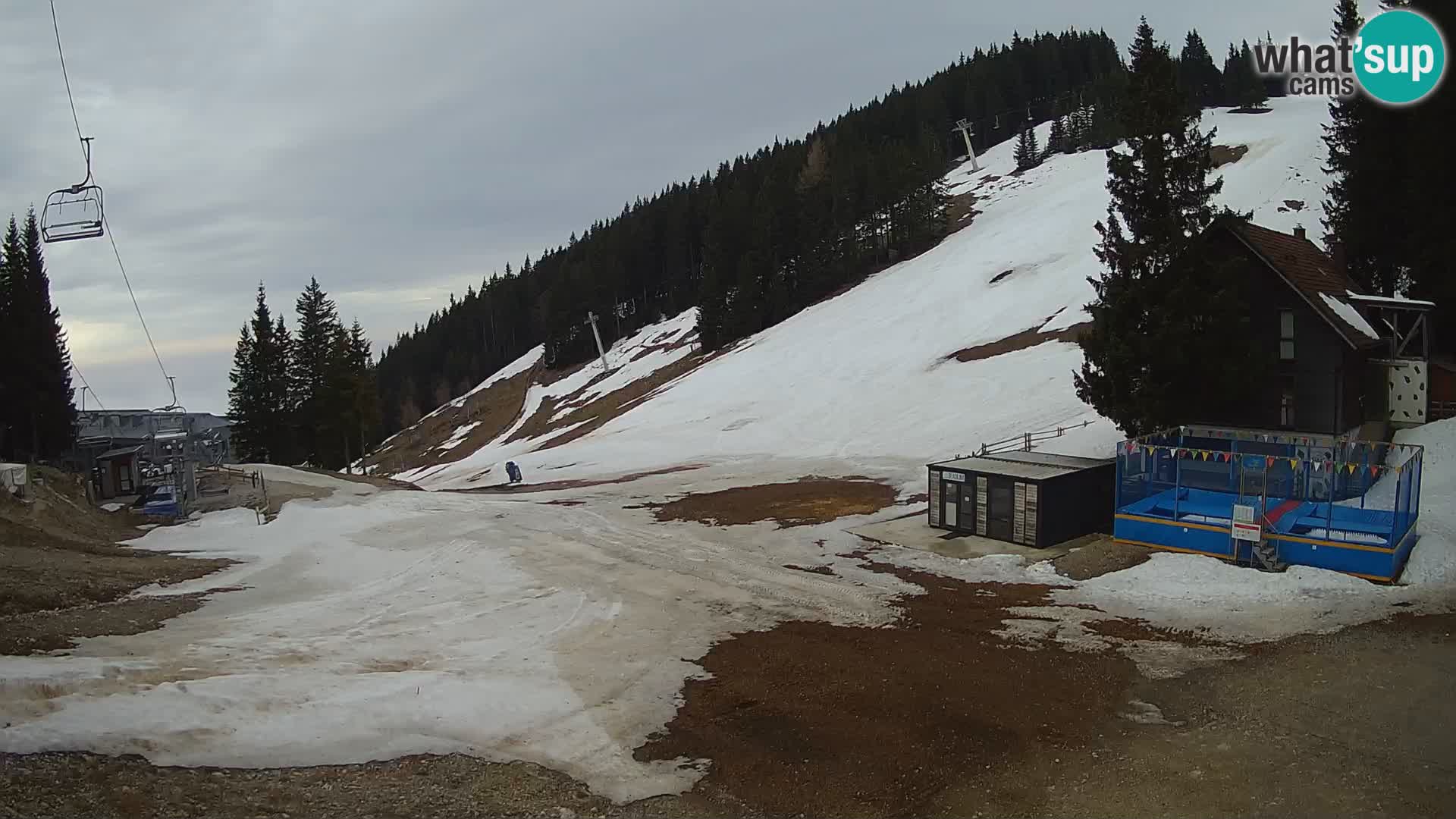 Webcam en direct de la station de ski de GOLTE – vue sur Medvedjak – Slovénie