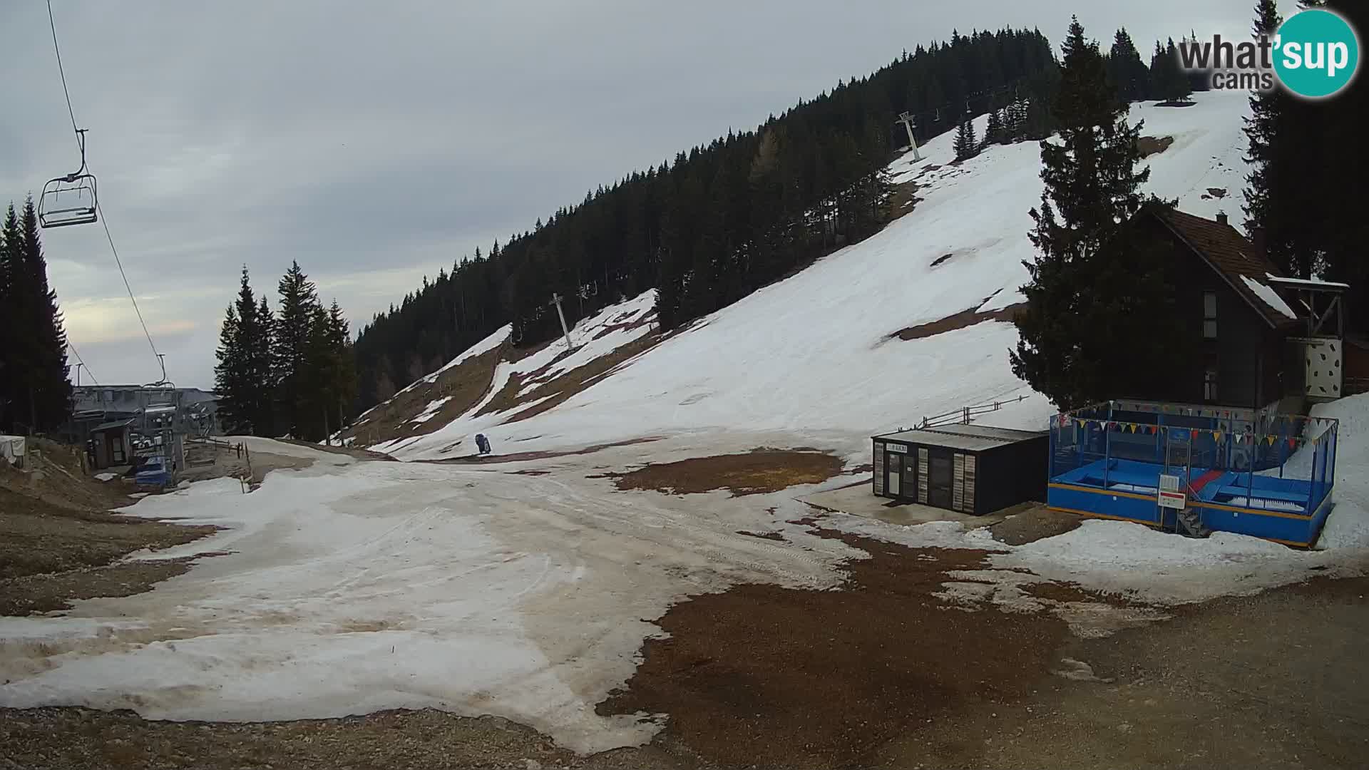 GOLTE Ski resort live webcam – view to Medvedjak – Slovenia