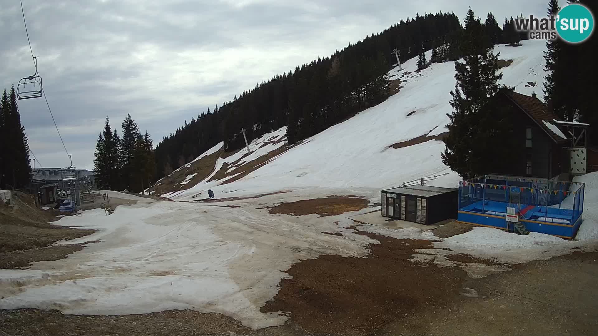 Cámara web en vivo de la estación de esquí GOLTE – vista a Medvedjak – Eslovenia