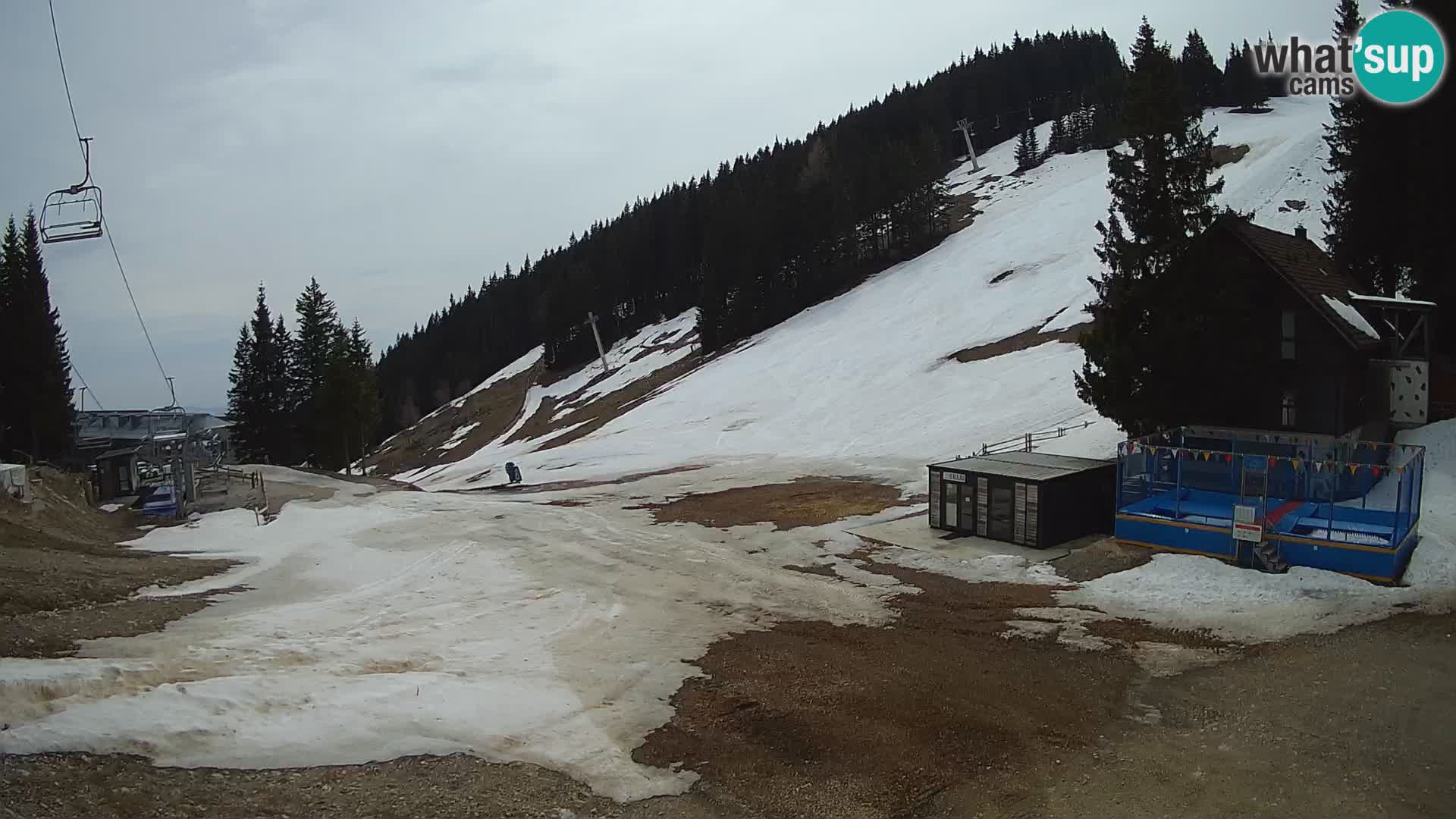 GOLTE Ski resort live webcam – view to Medvedjak – Slovenia