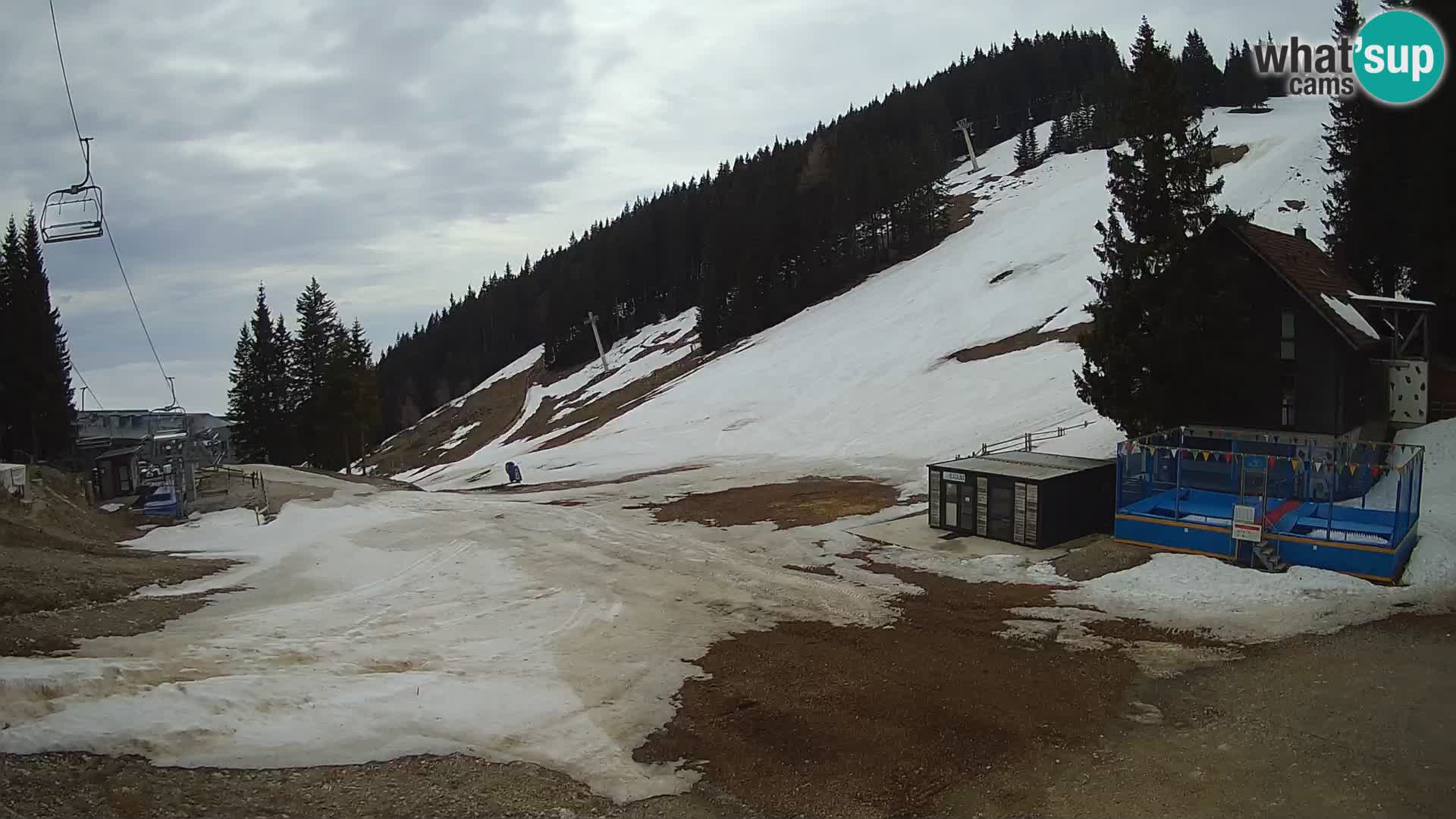 Webcam en direct de la station de ski de GOLTE – vue sur Medvedjak – Slovénie