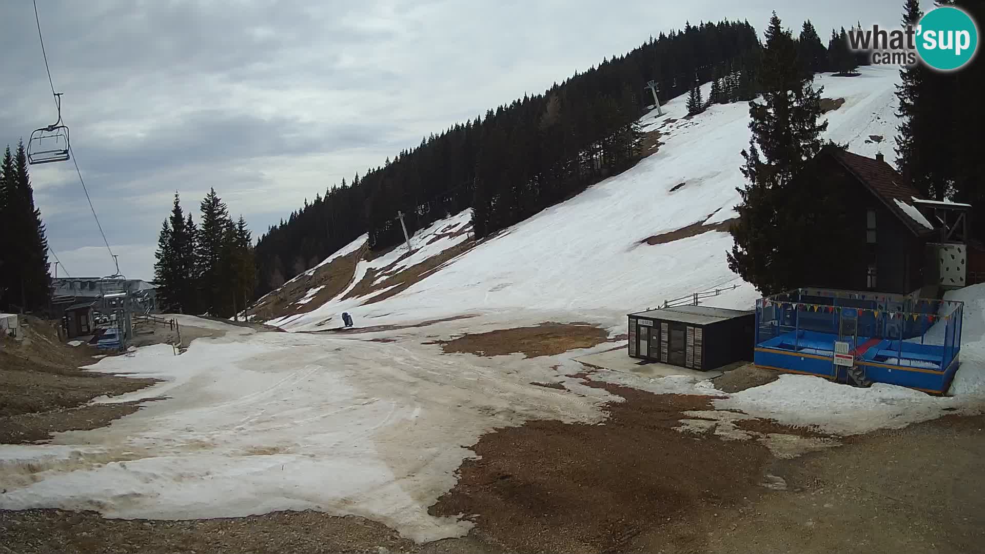 GOLTE Ski resort live webcam – view to Medvedjak – Slovenia