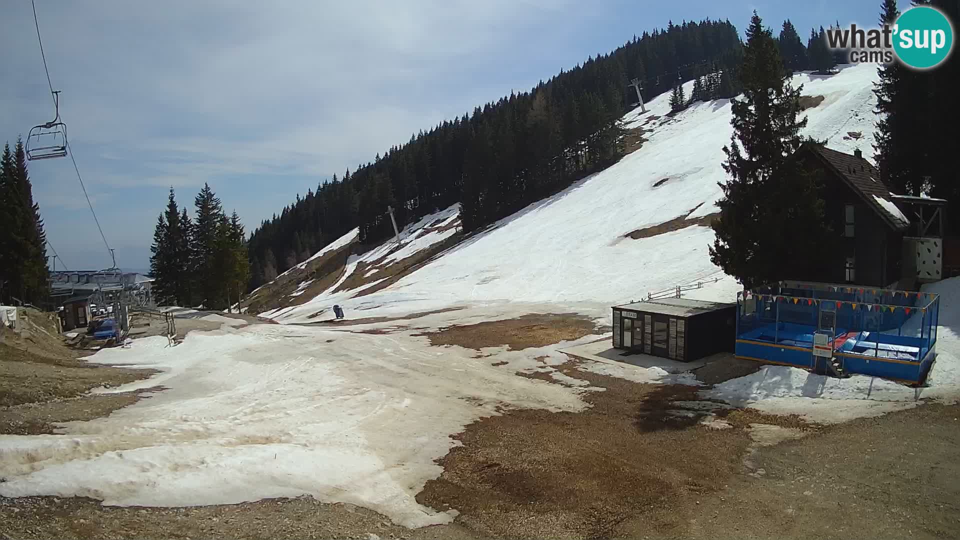 GOLTE Ski resort live webcam – view to Medvedjak – Slovenia