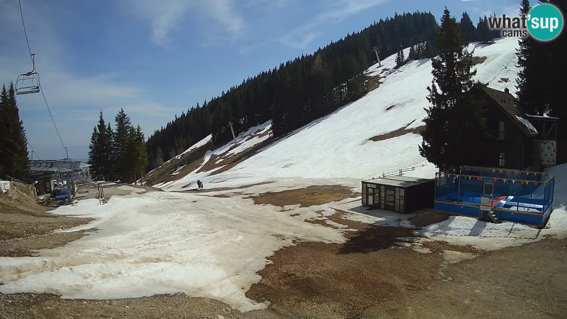 Cámara web en vivo de la estación de esquí GOLTE – vista a Medvedjak – Eslovenia