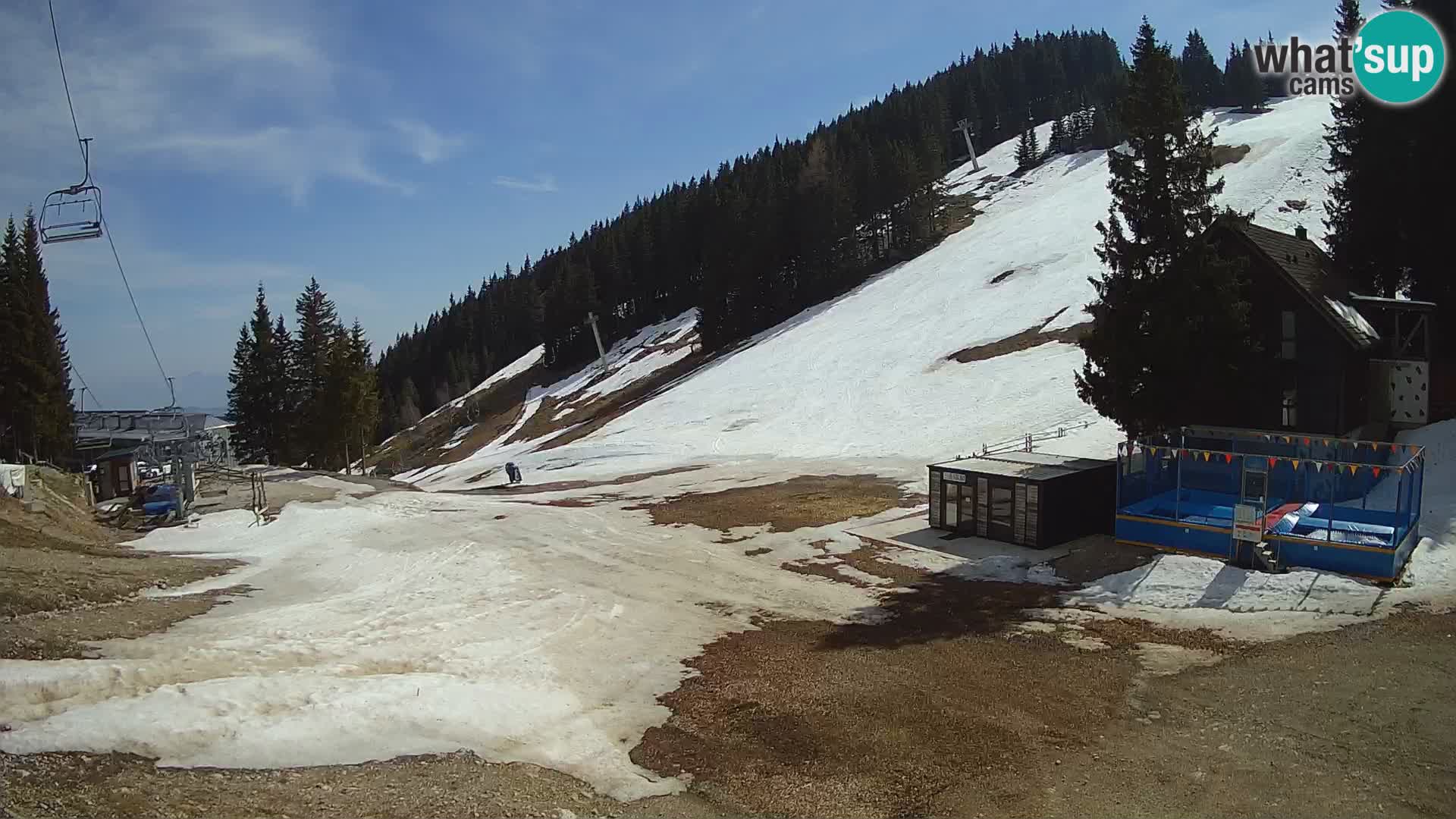 Cámara web en vivo de la estación de esquí GOLTE – vista a Medvedjak – Eslovenia