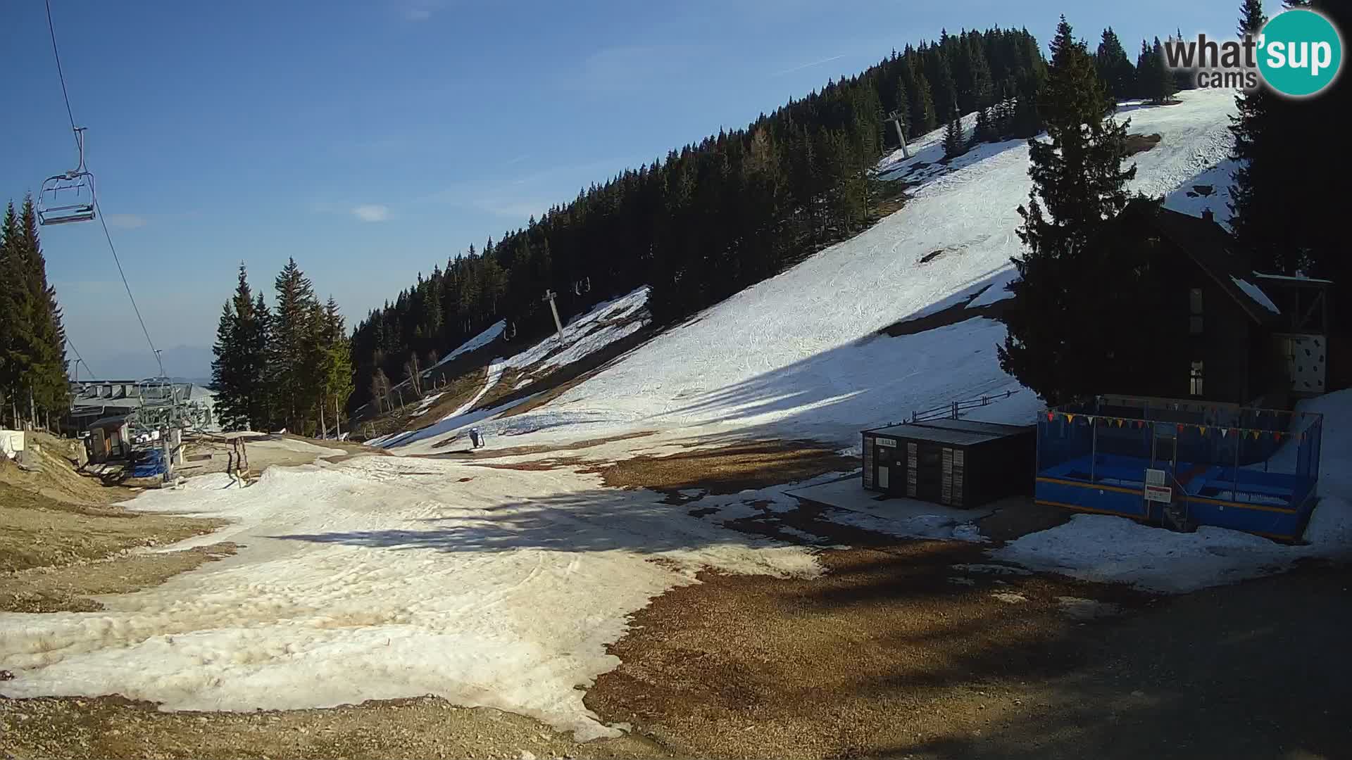 Cámara web en vivo de la estación de esquí GOLTE – vista a Medvedjak – Eslovenia