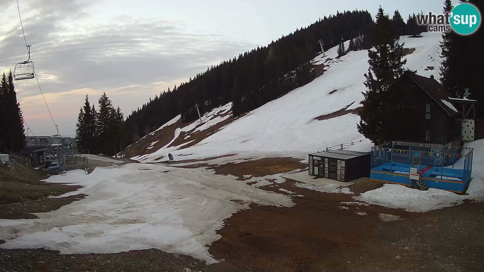 Webcam en direct de la station de ski de GOLTE – vue sur Medvedjak – Slovénie