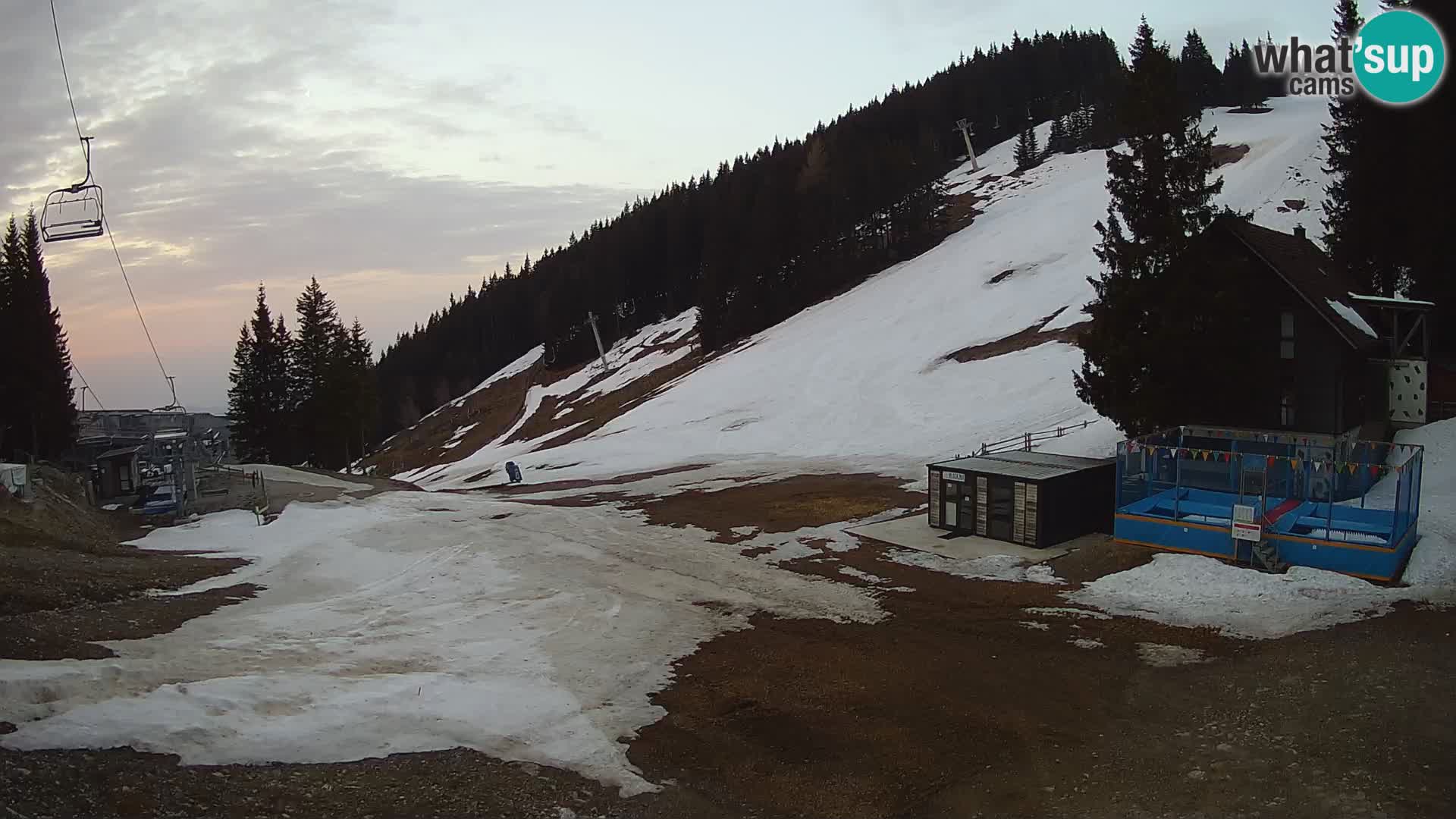 GOLTE Ski resort live webcam – view to Medvedjak – Slovenia