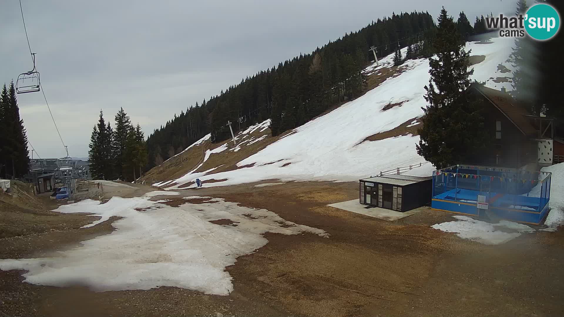 Webcam en direct de la station de ski de GOLTE – vue sur Medvedjak – Slovénie