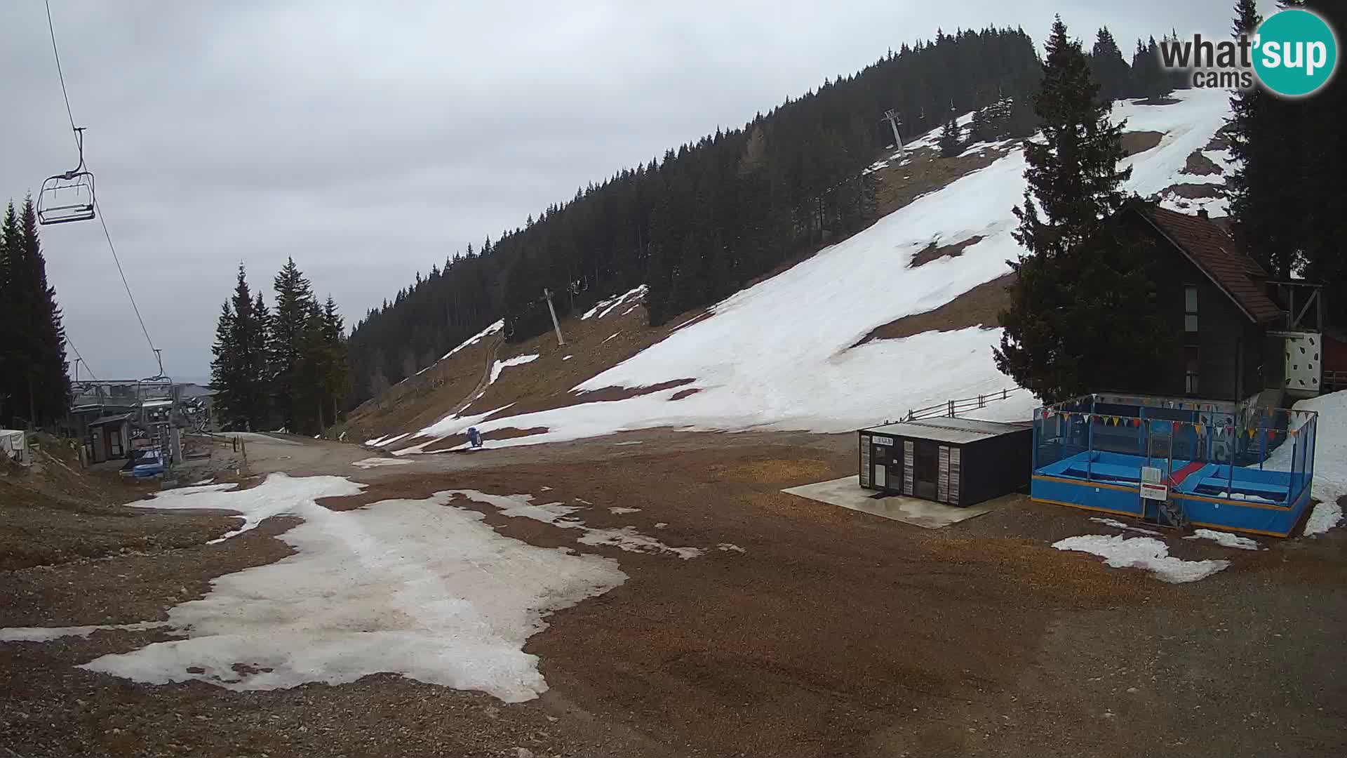 Webcam en direct de la station de ski de GOLTE – vue sur Medvedjak – Slovénie