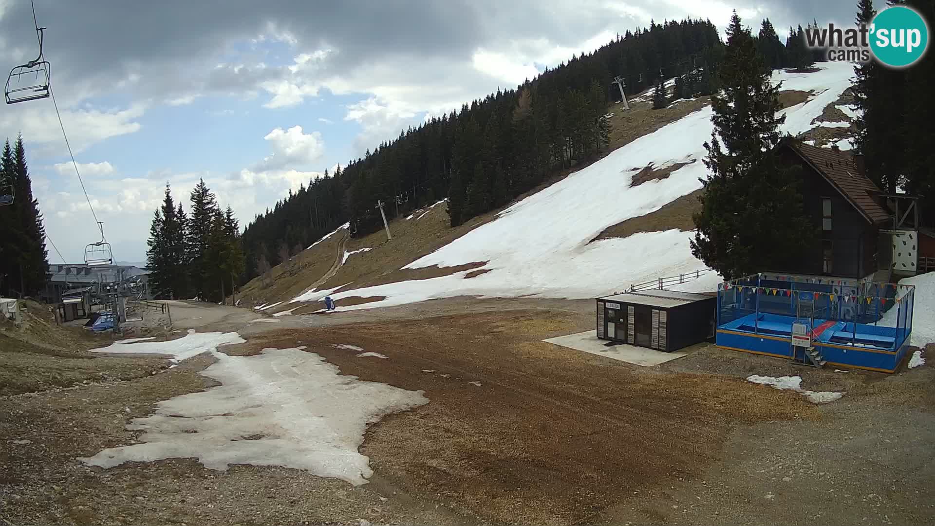GOLTE Ski resort live webcam – view to Medvedjak – Slovenia