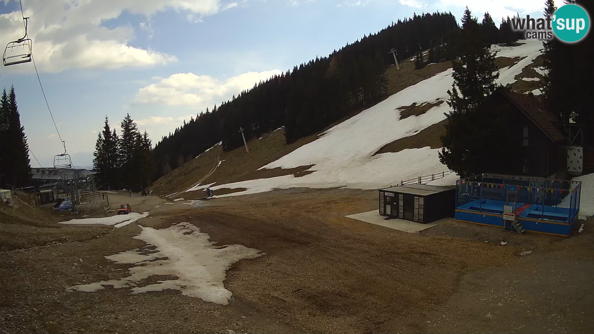 GOLTE Ski resort live webcam – view to Medvedjak – Slovenia