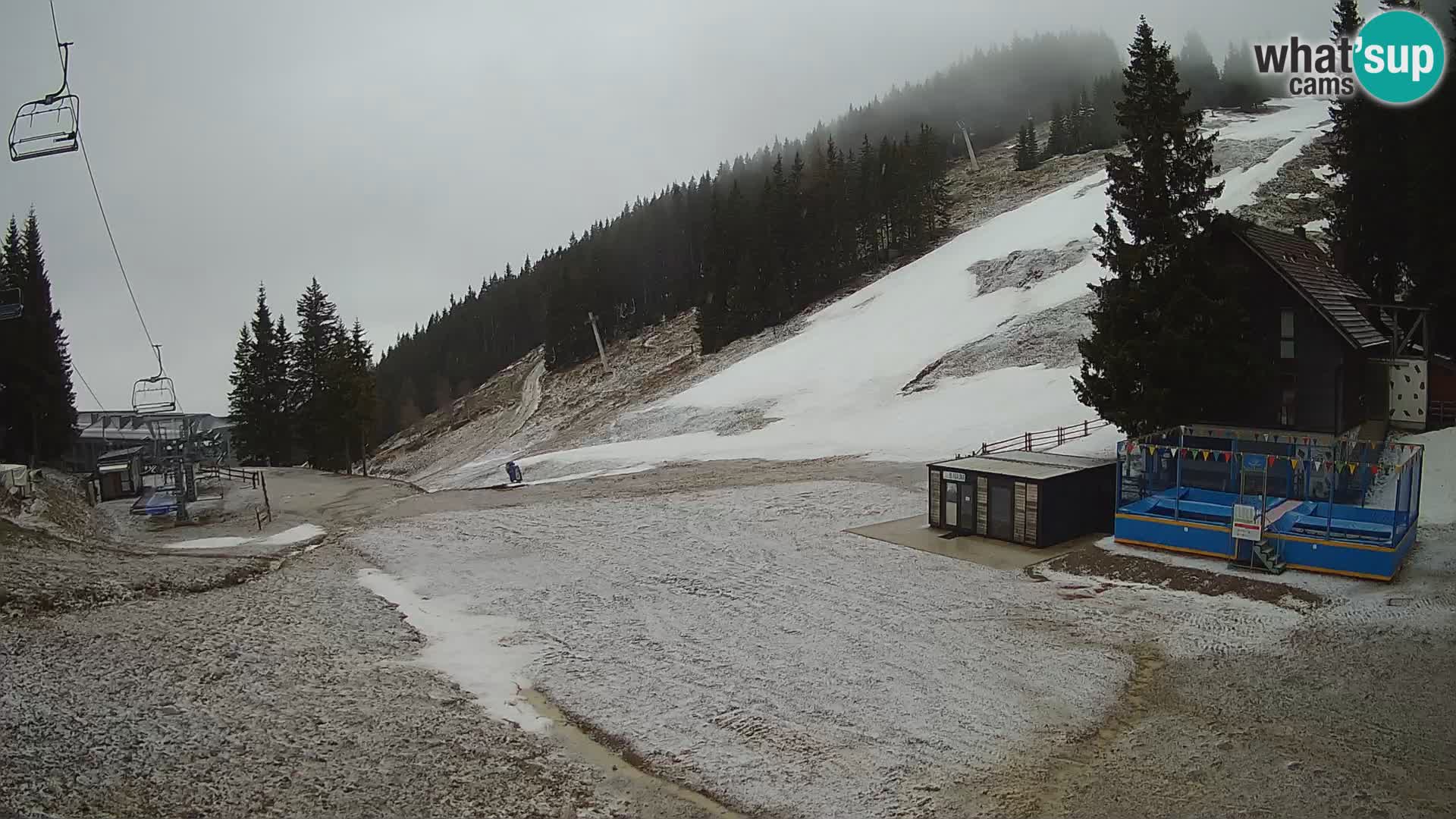 GOLTE skijalište web kamera – pogled na Medvedjak – Slovenija