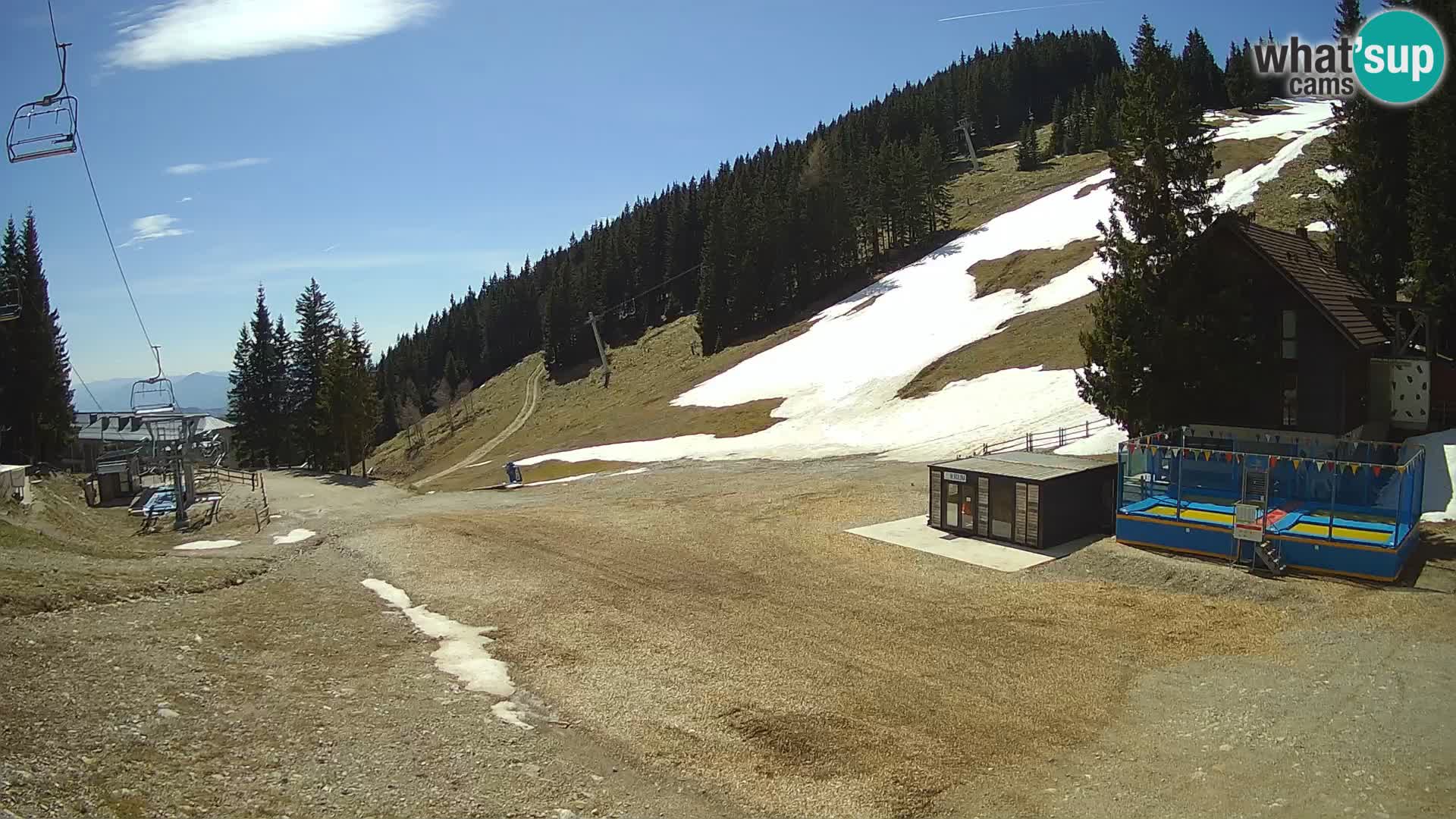 Cámara web en vivo de la estación de esquí GOLTE – vista a Medvedjak – Eslovenia