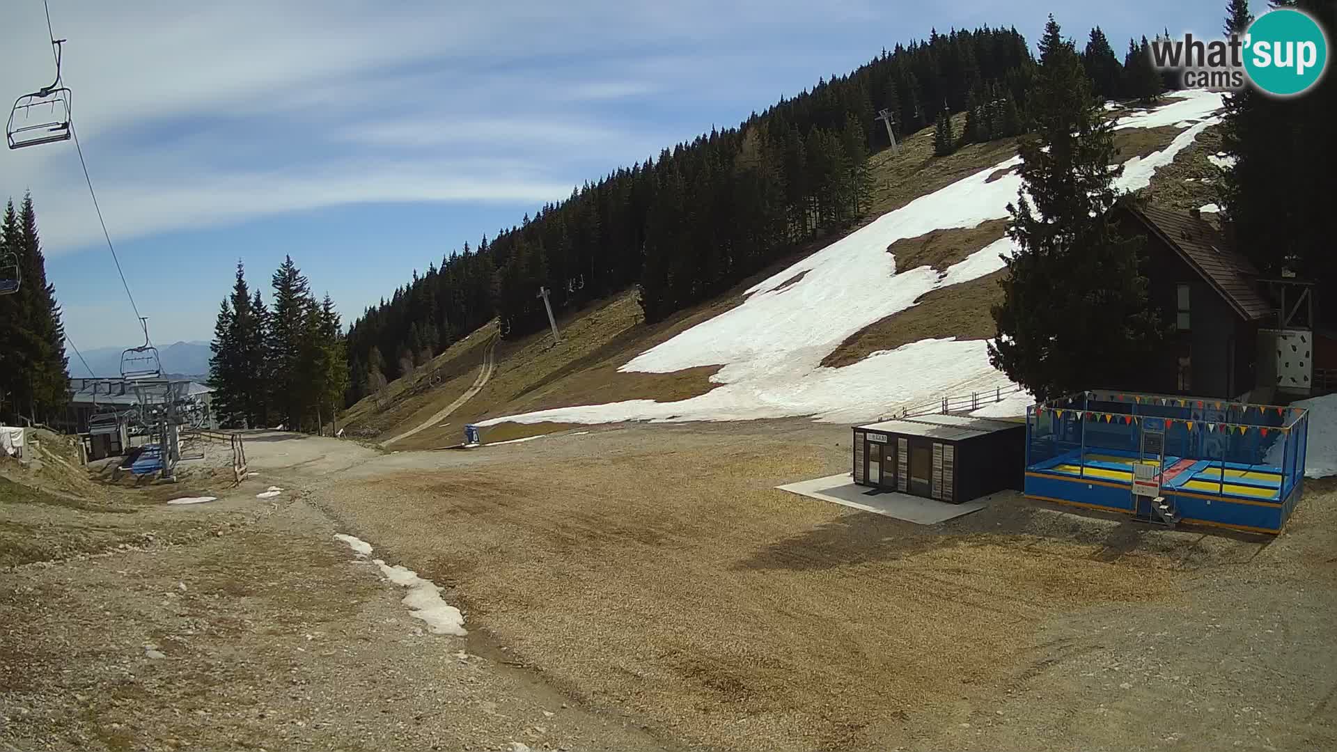 Cámara web en vivo de la estación de esquí GOLTE – vista a Medvedjak – Eslovenia