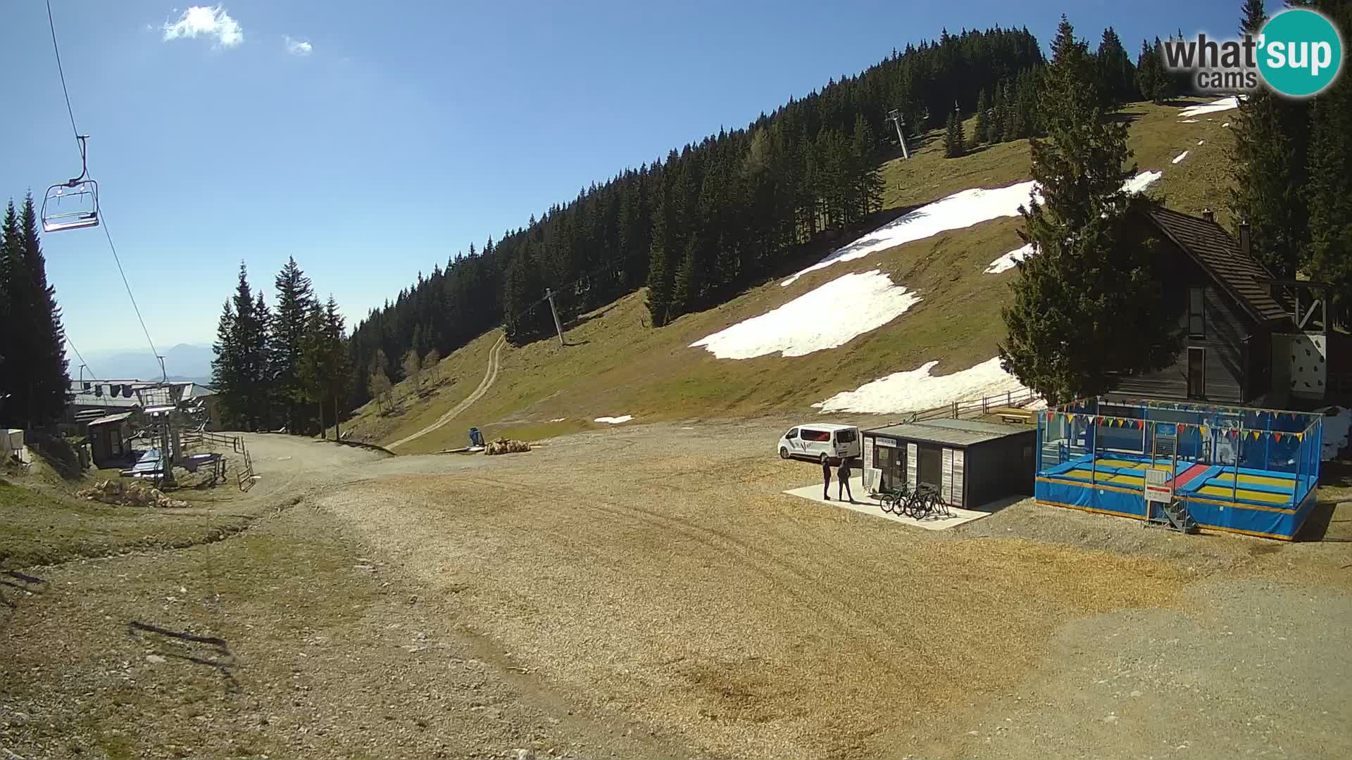 Cámara web en vivo de la estación de esquí GOLTE – vista a Medvedjak – Eslovenia