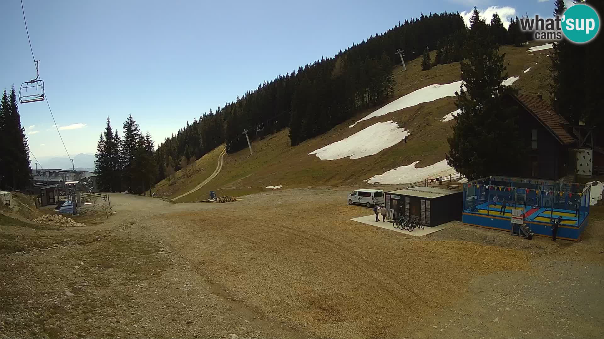 Cámara web en vivo de la estación de esquí GOLTE – vista a Medvedjak – Eslovenia