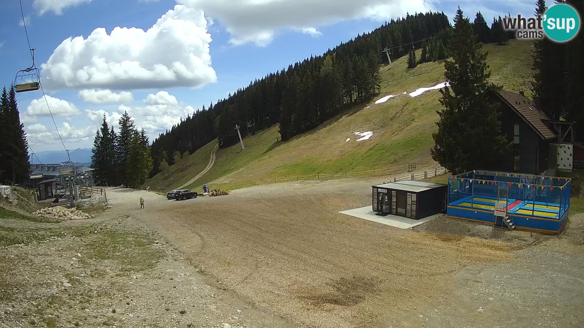 Cámara web en vivo de la estación de esquí GOLTE – vista a Medvedjak – Eslovenia