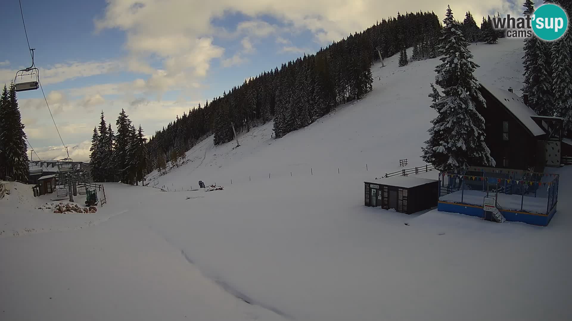GOLTE Ski resort live webcam – view to Medvedjak – Slovenia