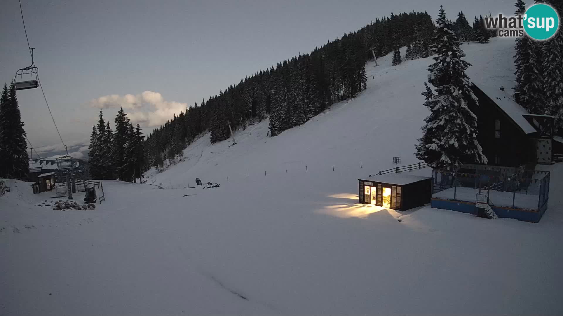 GOLTE Ski resort live webcam – view to Medvedjak – Slovenia