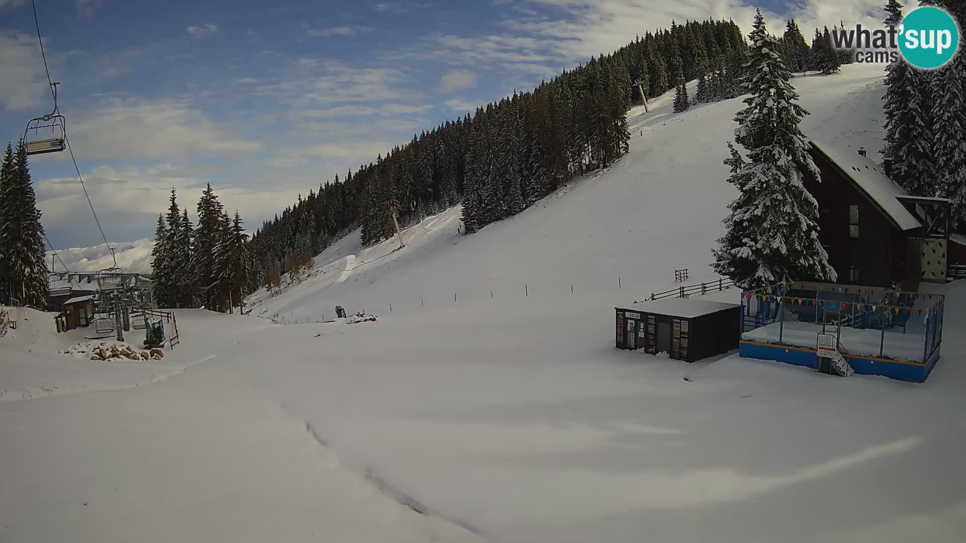 Webcam en direct de la station de ski de GOLTE – vue sur Medvedjak – Slovénie