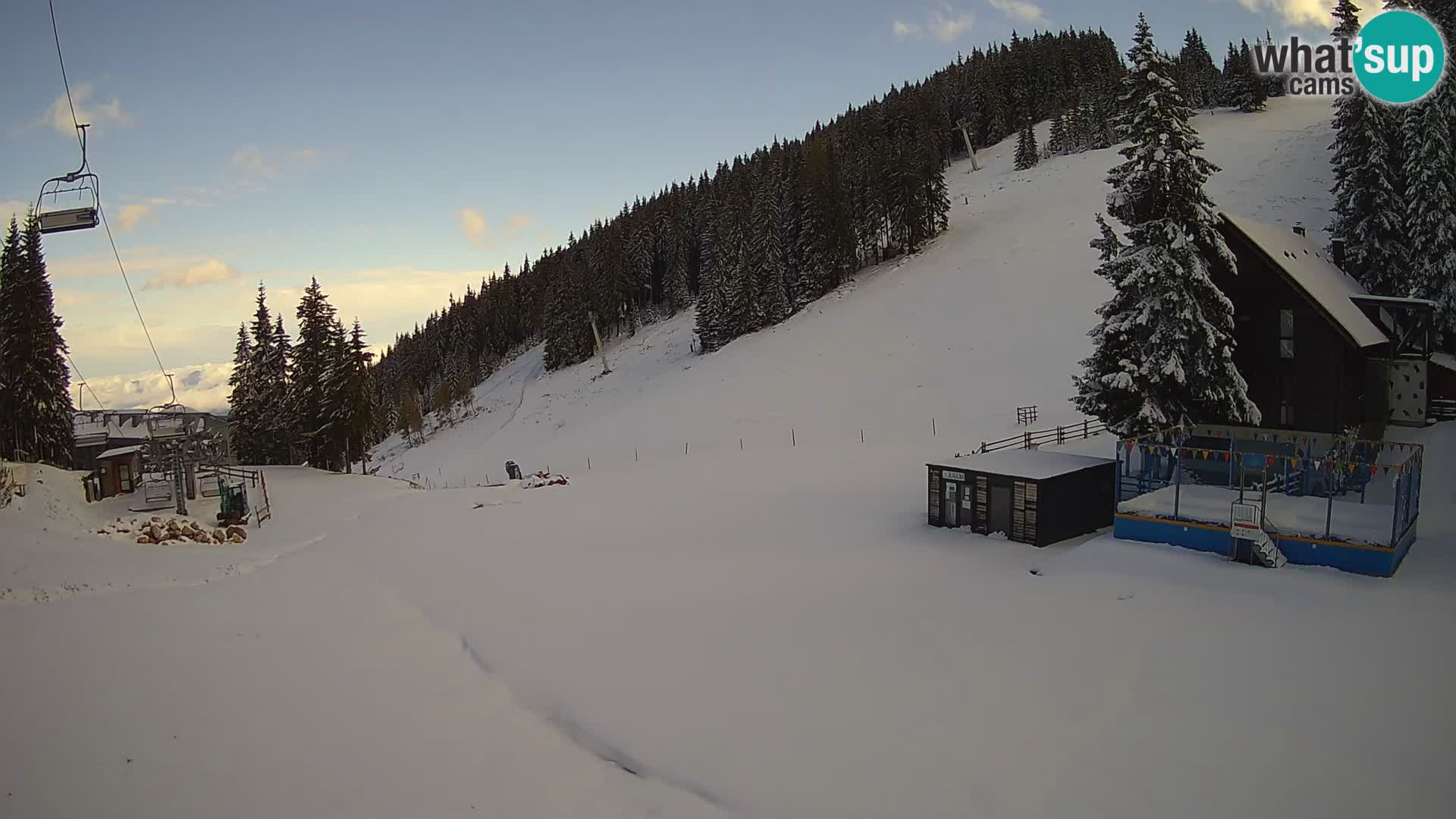 Webcam en direct de la station de ski de GOLTE – vue sur Medvedjak – Slovénie
