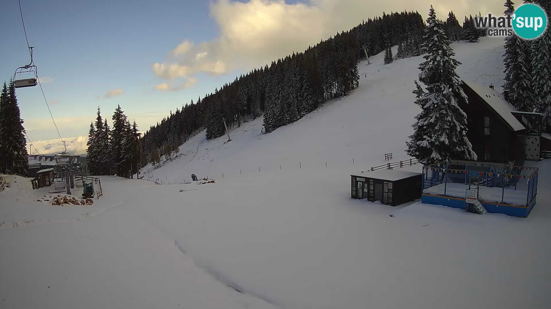 Webcam en direct de la station de ski de GOLTE – vue sur Medvedjak – Slovénie