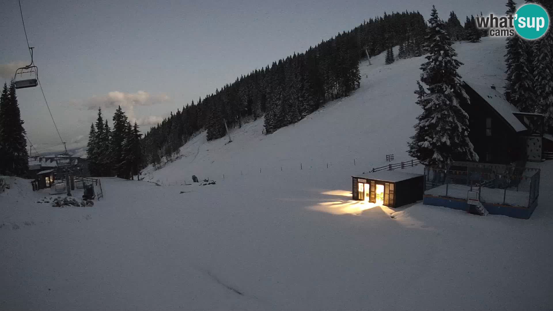 Webcam en direct de la station de ski de GOLTE – vue sur Medvedjak – Slovénie