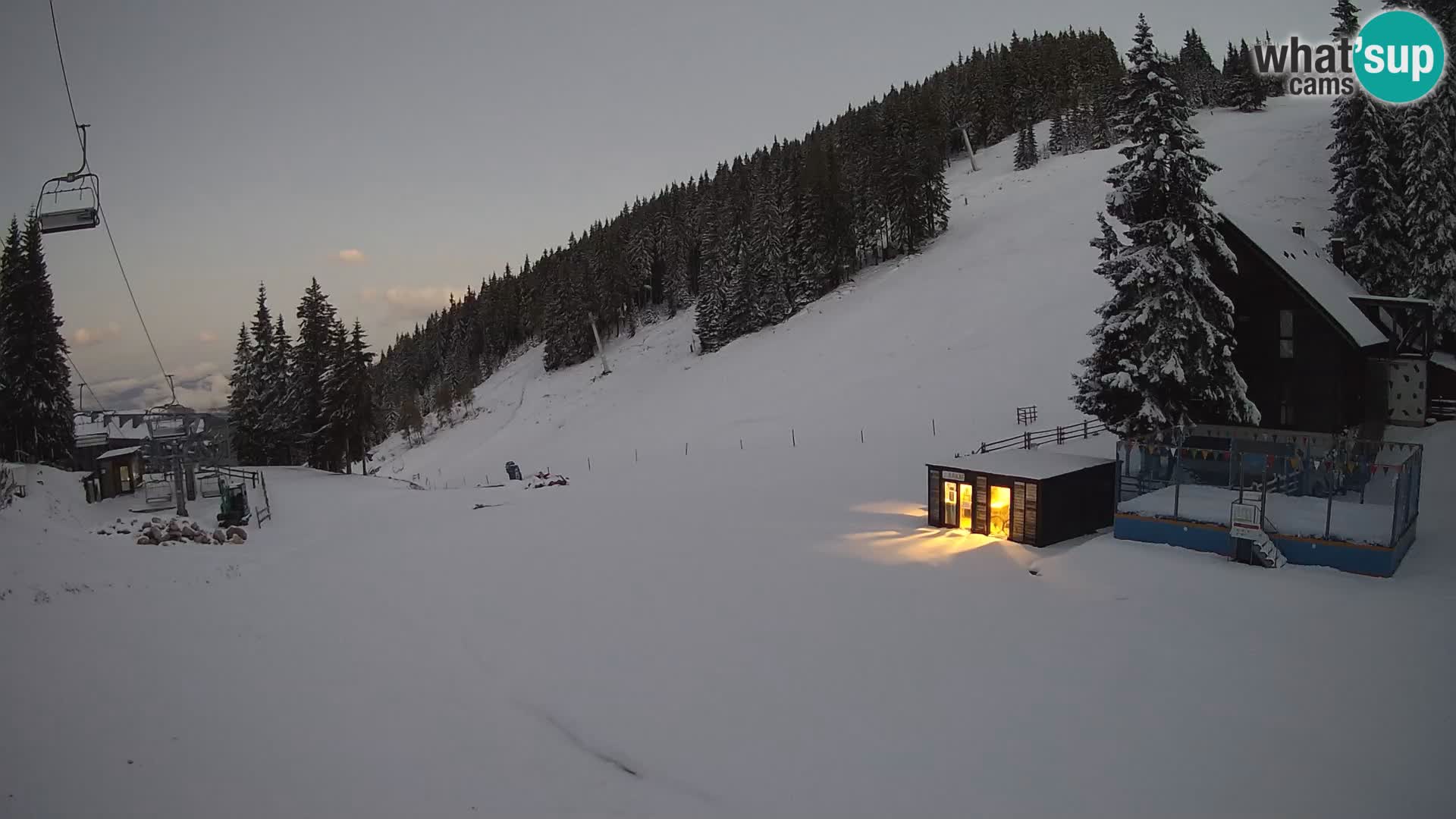 Webcam en direct de la station de ski de GOLTE – vue sur Medvedjak – Slovénie