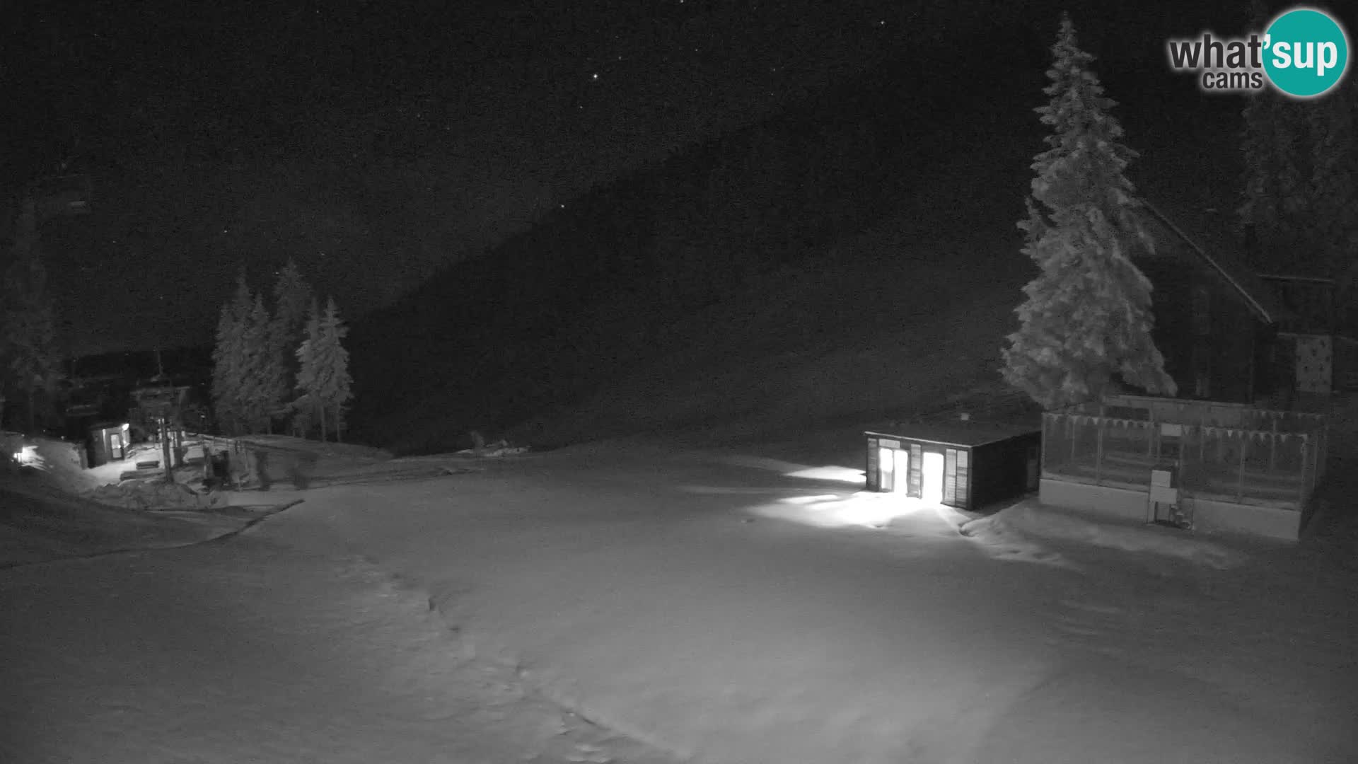 Cámara web en vivo de la estación de esquí GOLTE – vista a Medvedjak – Eslovenia