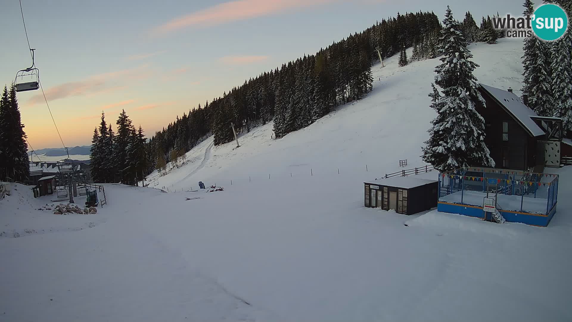 GOLTE Ski resort live webcam – view to Medvedjak – Slovenia