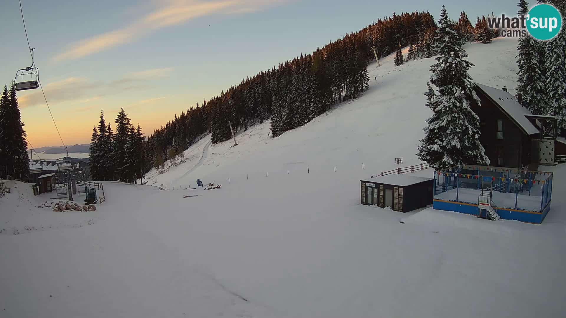 Webcam en direct de la station de ski de GOLTE – vue sur Medvedjak – Slovénie