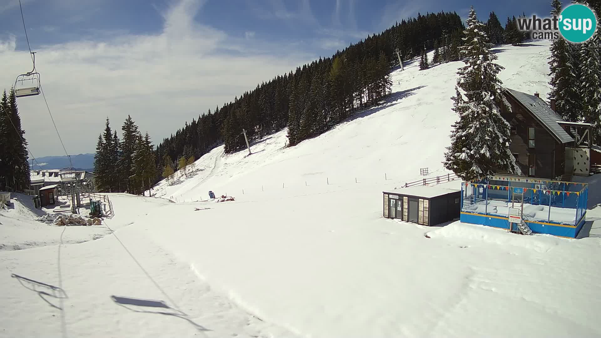 GOLTE Ski resort live webcam – view to Medvedjak – Slovenia