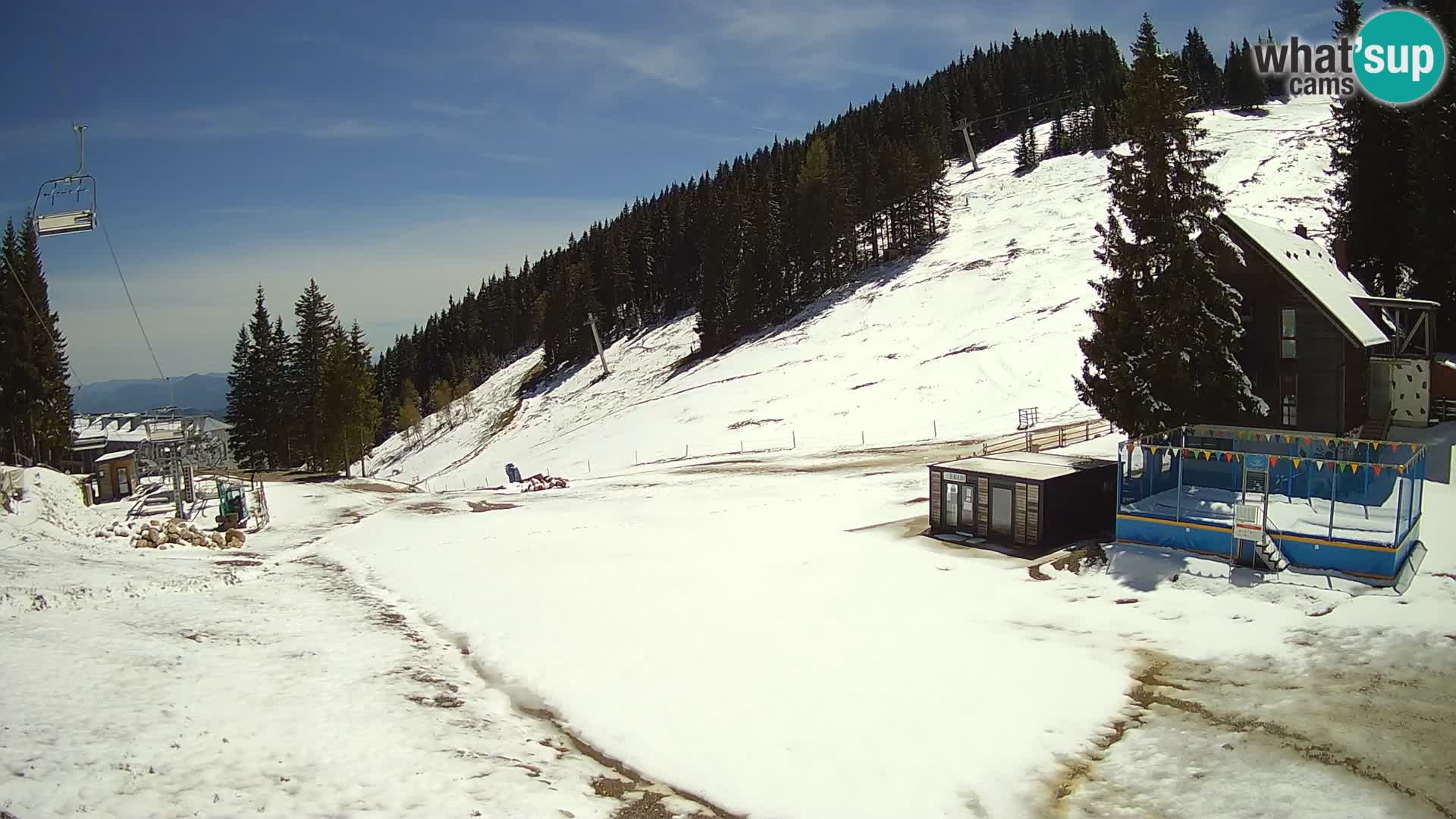 Webcam en direct de la station de ski de GOLTE – vue sur Medvedjak – Slovénie