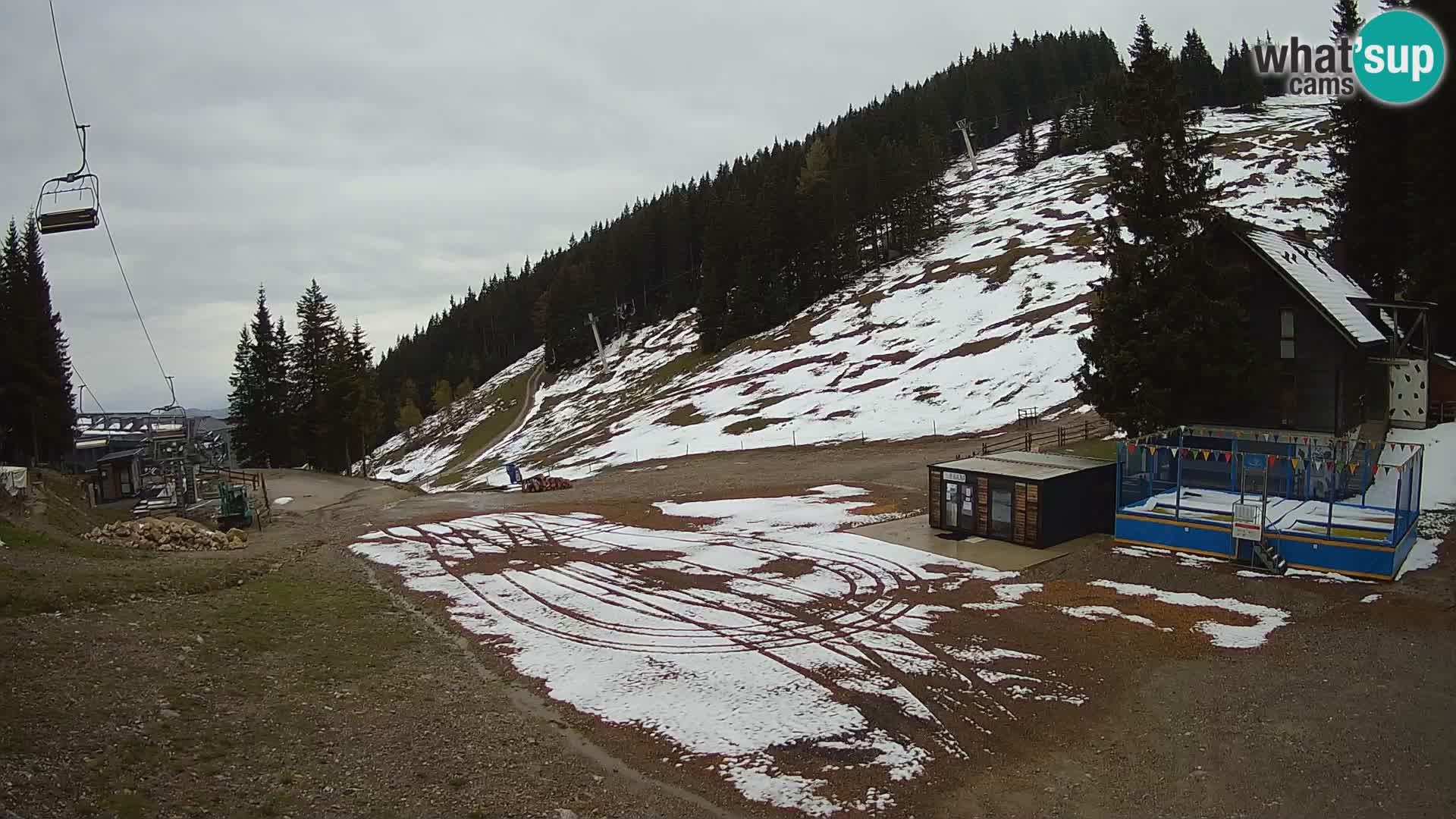 Webcam en direct de la station de ski de GOLTE – vue sur Medvedjak – Slovénie