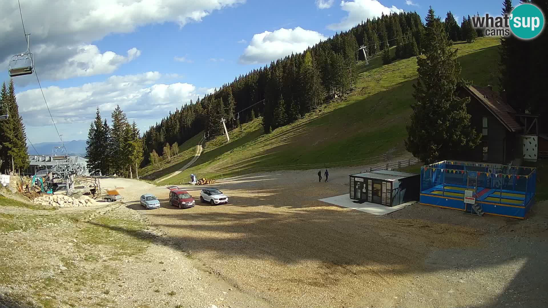Spletna kamera smučišča GOLTE v živo – pogled na Medvedjak