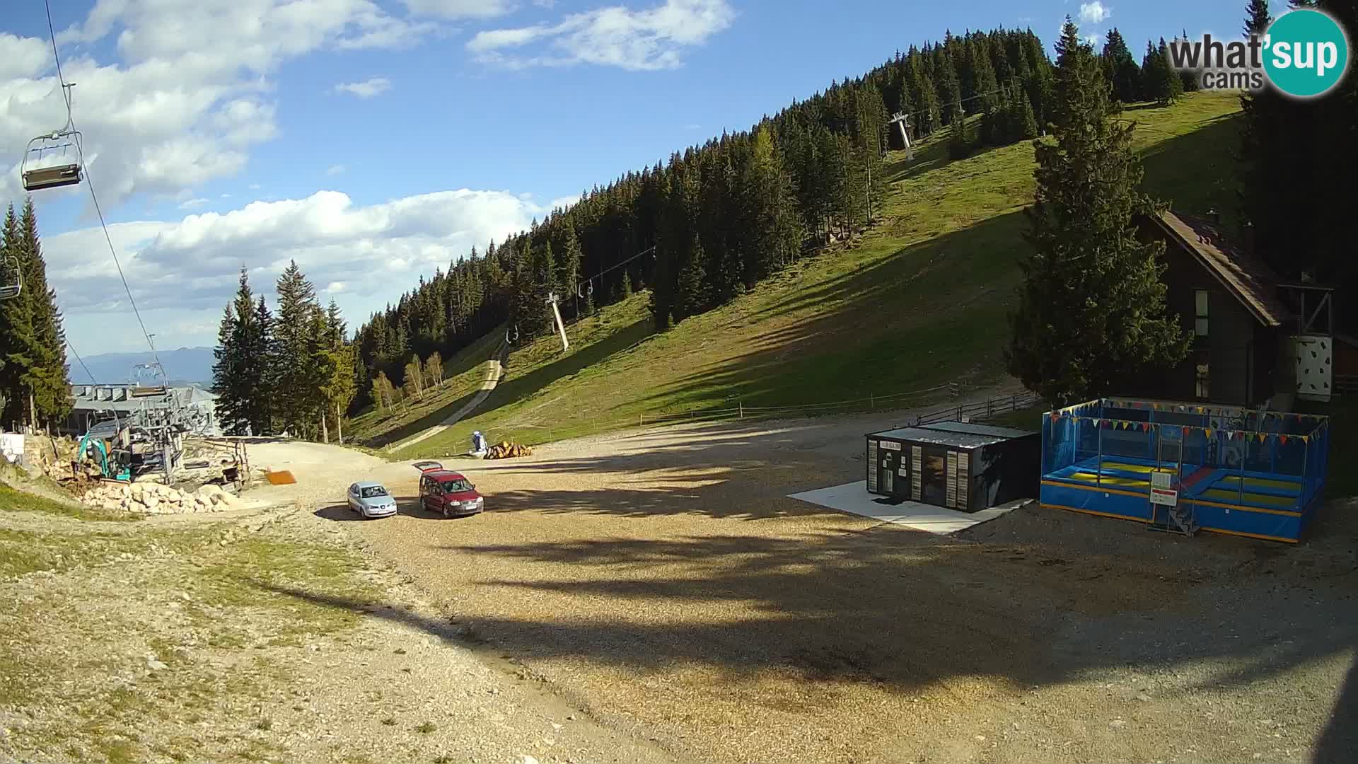 Spletna kamera smučišča GOLTE v živo – pogled na Medvedjak