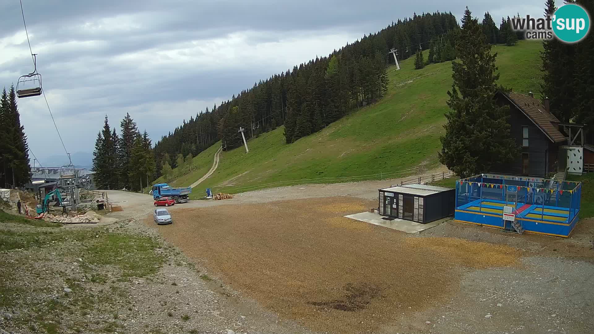Spletna kamera smučišča GOLTE v živo – pogled na Medvedjak