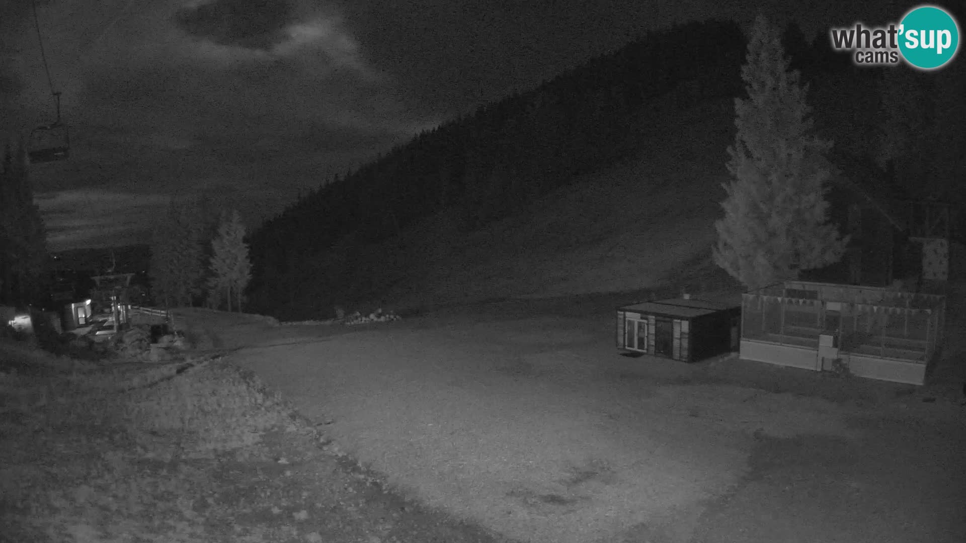Spletna kamera smučišča GOLTE v živo – pogled na Medvedjak