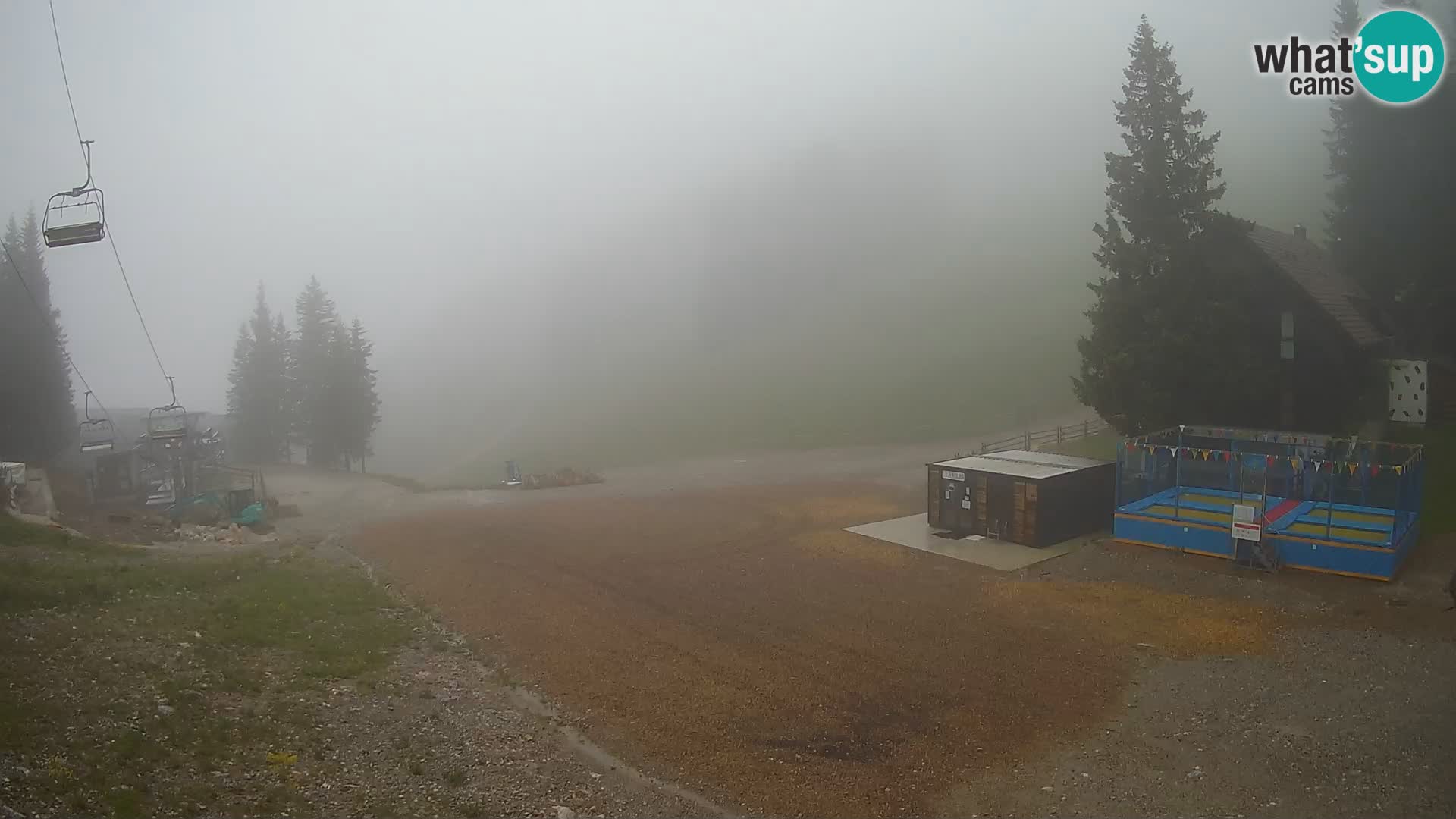 Spletna kamera smučišča GOLTE v živo – pogled na Medvedjak