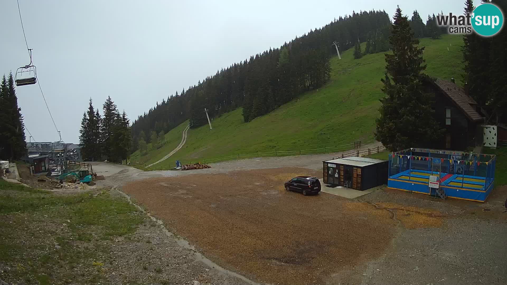 Spletna kamera smučišča GOLTE v živo – pogled na Medvedjak