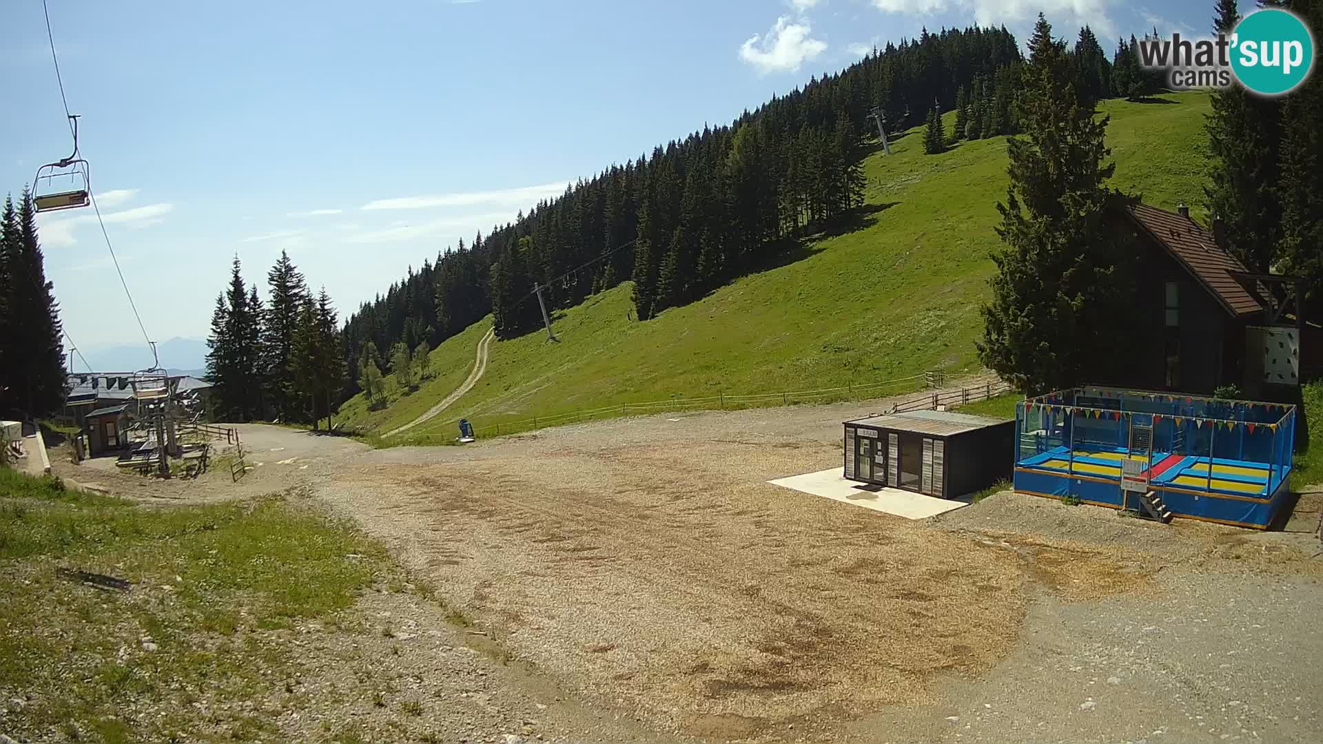 Spletna kamera smučišča GOLTE v živo – pogled na Medvedjak