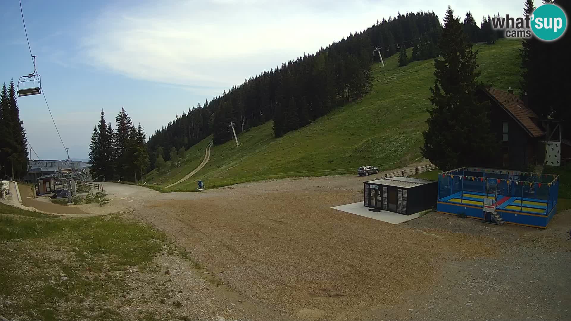 Spletna kamera smučišča GOLTE v živo – pogled na Medvedjak