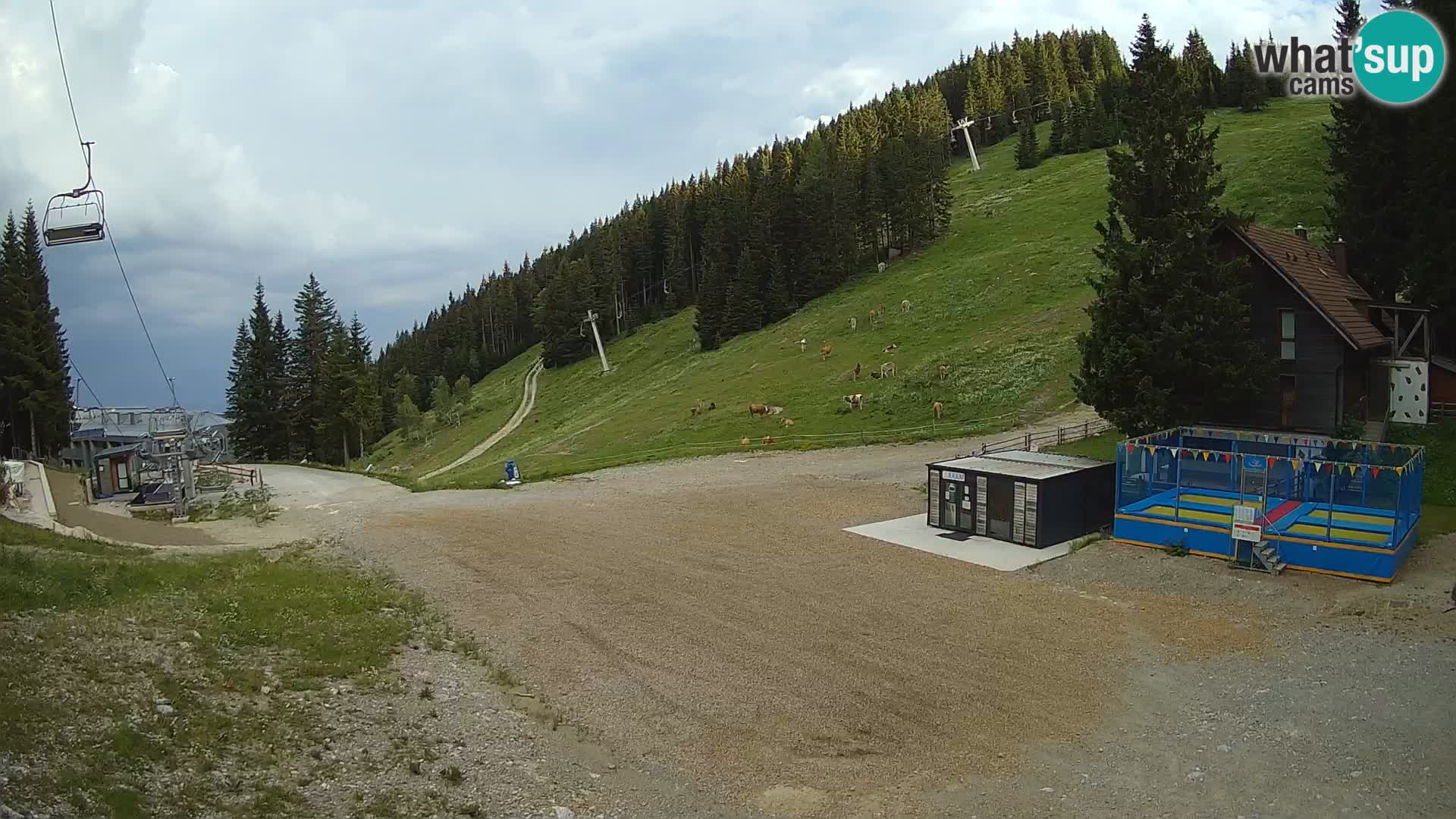 Cámara web en vivo de la estación de esquí GOLTE – vista a Medvedjak – Eslovenia
