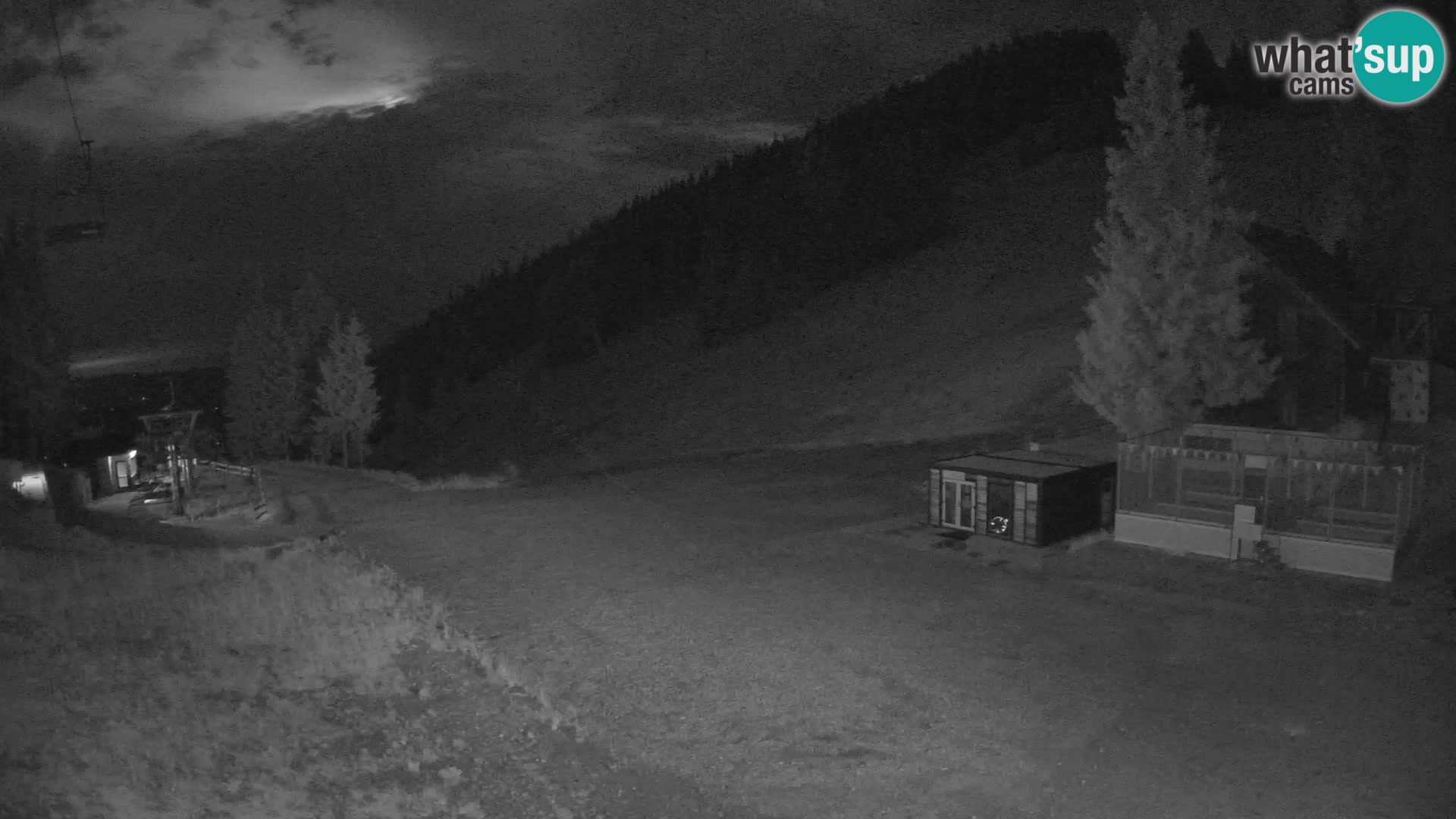 Spletna kamera smučišča GOLTE v živo – pogled na Medvedjak