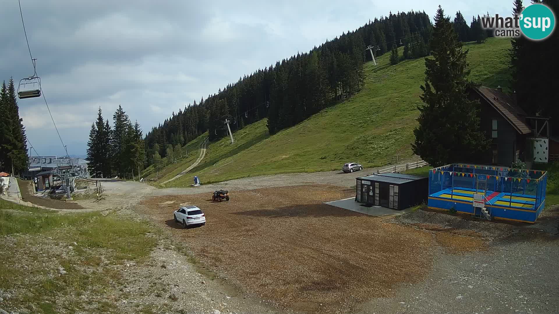 Spletna kamera smučišča GOLTE v živo – pogled na Medvedjak