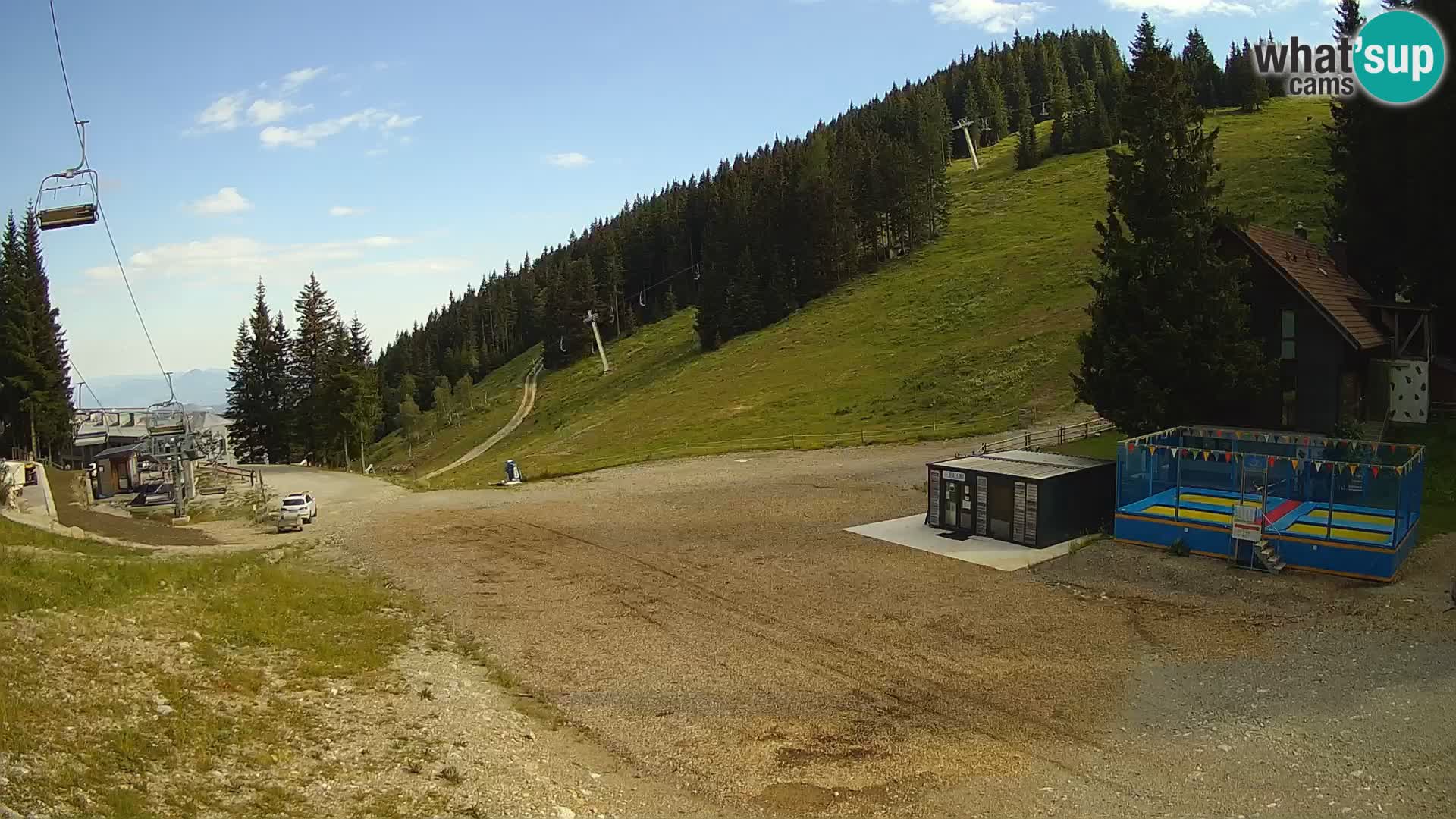 Spletna kamera smučišča GOLTE v živo – pogled na Medvedjak
