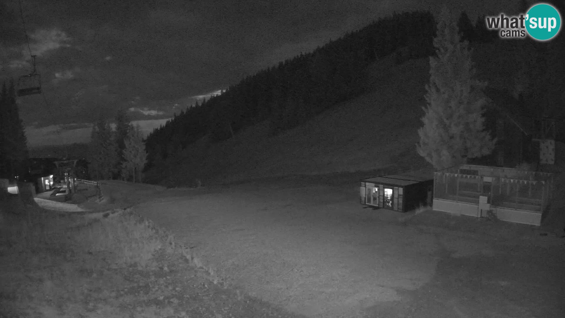 Spletna kamera smučišča GOLTE v živo – pogled na Medvedjak